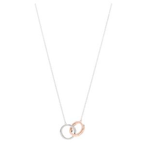 Tiffany & Co. - Rose Gold & Sterling Silver 1837 Interlocking Circles Necklace